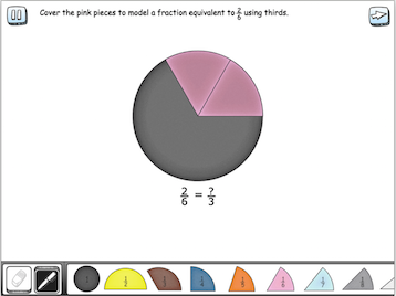 Fraction Circle Digital Manipulatives