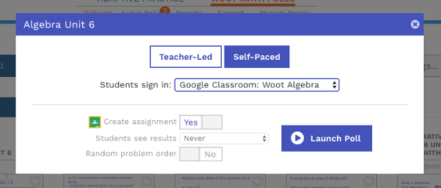 Create Google Classroom assignment