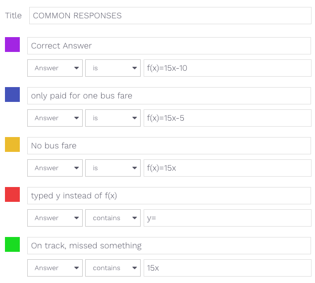 Custom Legend settings