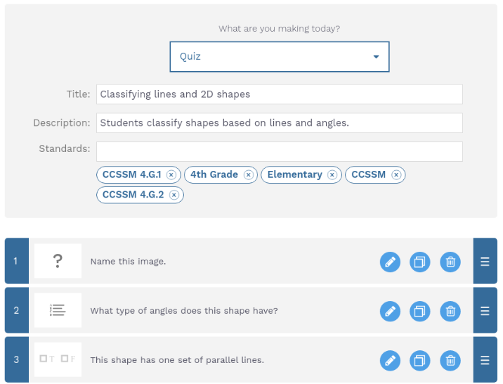 Answer key for the formative assessment questions? - Woot Math