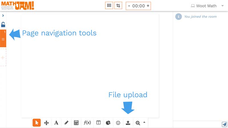 Page navigation and file upload tools